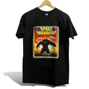 Inspire Black Space Invaders Graphic Tee